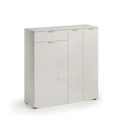 Home affaire Schuhschrank »ATRIO, Kommode, Schuhkommode,3 Türen, 1 Schublade, Hochglanz lackiert« 1 Stk. tlg. Breite 120 cm,Höhe 116,6 cm, ca. 24 paar Schuhe, Made in Italy