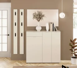 Home affaire Schuhschrank »ATRIO, Kommode, Schuhkommode,3 Türen, 1 Schublade, Hochglanz lackiert« 1 Stk. tlg. Breite 120 cm,Höhe 116,6 cm, ca. 24 paar Schuhe, Made in Italy