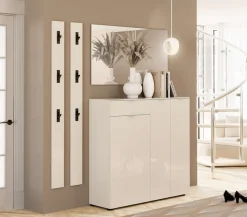 Home affaire Schuhschrank »ATRIO, Kommode, Schuhkommode,3 Türen, 1 Schublade, Hochglanz lackiert« 1 Stk. tlg. Breite 120 cm,Höhe 116,6 cm, ca. 24 paar Schuhe, Made in Italy