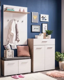 Home affaire Schuhschrank »Beny, Schuhkommode, Schuhregal, mit einer Schublade, Höhe 98 cm« Hochglanzfronten, 2 Türen, Breite 79 cm