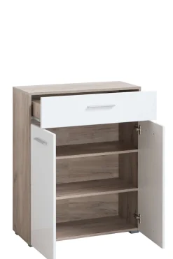Home affaire Schuhschrank »Beny, Schuhkommode, Schuhregal, mit einer Schublade, Höhe 98 cm« Hochglanzfronten, 2 Türen, Breite 79 cm
