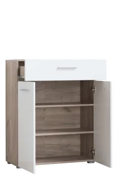 Home affaire Schuhschrank »Beny, Schuhkommode, Schuhregal, mit einer Schublade, Höhe 98 cm« Hochglanzfronten, 2 Türen, Breite 79 cm