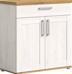 Home affaire Schuhschrank »COSENZA, Breite 95 cm, 2 Türen, 2 Böden, 1 Schubkasten« in Landhausoptik, Kommode, Anrichte, Schrank, Sideboard