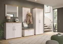 Home affaire Schuhschrank »COSENZA, Breite 95 cm, 2 Türen, 2 Böden, 1 Schubkasten« in Landhausoptik, Kommode, Anrichte, Schrank, Sideboard