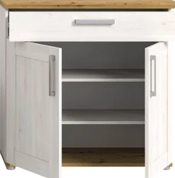 Home affaire Schuhschrank »COSENZA, Breite 95 cm, 2 Türen, 2 Böden, 1 Schubkasten« in Landhausoptik, Kommode, Anrichte, Schrank, Sideboard