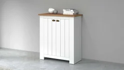 Home affaire Schuhschrank »FIGO, Made in Italy – Schuhkommode,Schuhregal für ca. 20 Paar Schuhe« 1 Stk. tlg. 4-Türig, Siebdruck-dekorative Fräsungen, 10 Fächer, Breite 84 cm
