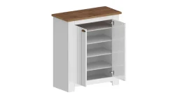 Home affaire Schuhschrank »FIGO, Made in Italy – Schuhkommode,Schuhregal für ca. 20 Paar Schuhe« 1 Stk. tlg. 4-Türig, Siebdruck-dekorative Fräsungen, 10 Fächer, Breite 84 cm