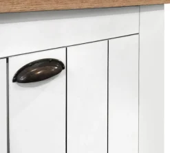 Home affaire Schuhschrank »FIGO, Made in Italy – Schuhkommode,Schuhregal für ca. 20 Paar Schuhe« 1 Stk. tlg. 4-Türig, Siebdruck-dekorative Fräsungen, 10 Fächer, Breite 84 cm