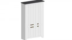 Home affaire Schuhschrank »FIGO, Made in Italy – Schuhkommode,Schuhregal für ca. 60 Paar Schuhe« 1 Stk. tlg. 6-Türig, Siebdruck-dekorative Fräsungen, 20 Fächer, Höhe: 60 cm