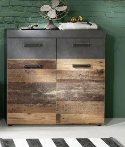 Home affaire Schuhschrank »Ilana« Schuhschrank für 16 Paar Schuhe - (B/T/H) 90/34/89 cm