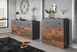 Home affaire Schuhschrank »Ilana« Schuhschrank für 16 Paar Schuhe - (B/T/H) 90/34/89 cm