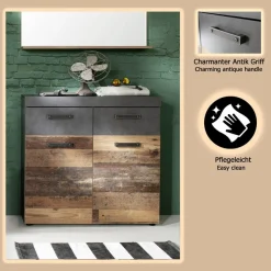 Home affaire Schuhschrank »Ilana« Schuhschrank für 16 Paar Schuhe - (B/T/H) 90/34/89 cm