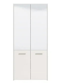Home affaire Schuhschrank »Menorca Schuhkommode, Lagerschrank, Schuhregal, Breite 90 cm« mit vier Türen, in modernen und eleganten Farben, mit zwei Spiegeln