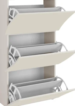 Home affaire Schuhschrank »Schuhschrank mit Klappen / Schuhkommode, Höhe 121 cm« onda 71 cm breit, ,mit 3 klapptüren, made in italy
