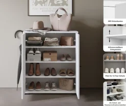 Home affaire Schuhschrank »Schuhkommode Dino« 1 Stk. tlg. Stauraum mit 2 Türen und verstellbaren Einlegeböden, Breite 70 cm