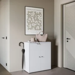 Home affaire Schuhschrank »Schuhkommode Dino« 1 Stk. tlg. Stauraum mit 2 Türen und verstellbaren Einlegeböden, Breite 70 cm