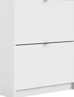 Home affaire Schuhschrank »Shoes Schuhaufbewahrung, Schuhkommode, Schuhregal,« mit zwei Klappen, 2 Böden, Höhe 85 cm, ca. 12 Paar Schuhe