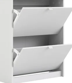 Home affaire Schuhschrank »Shoes Schuhaufbewahrung, Schuhkommode, Schuhregal,« mit zwei Klappen, 2 Böden, Höhe 85 cm, ca. 12 Paar Schuhe