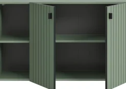 Home affaire Schuhschrank »TATIO, Breite 106 cm, hängend, Rillenopik, offene Fächer« 1 Stk. tlg. Schuhschrank, Schuhkommode, Flurkommode, Kommode, Hängeschrank