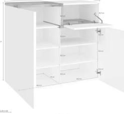 Home affaire Schuhschrank »Zet« Breite 80 cm