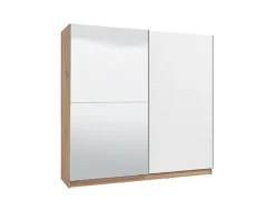 Home affaire Schwebetürenschrank »Mondego mit 2 Kleiderstangen« mit Spiegel, B/T/H 217 cm/ 62,5 cm/ 210 cm