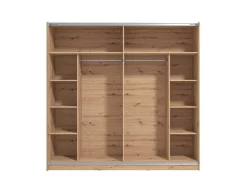 Home affaire Schwebetürenschrank »Mondego mit 2 Kleiderstangen« mit Spiegel, B/T/H 217 cm/ 62,5 cm/ 210 cm