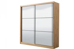 Home affaire Schwebetürenschrank »Navara Kleiderschrank mit Spiegel Wäscheschrank« mit kompletter Spiegelfront, FSC®-zertifiziert, 213,5x215,5x61cm