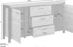 Home affaire Sideboard »Aktiv« Breite 180 cm