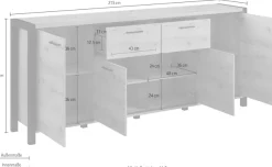 Home affaire Sideboard »Aktiv« Breite 213 cm