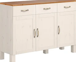 Home affaire Sideboard »Alby« Breite 125 cm, 3 Türen, 2 Schubkästen