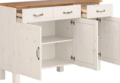 Home affaire Sideboard »Alby« Breite 125 cm, 3 Türen, 2 Schubkästen