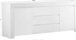 Home affaire Sideboard »Amalfi« Breite 190 cm