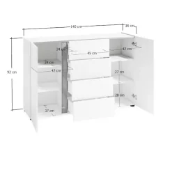 Home affaire Sideboard »Atrium« 1 Stk. tlg.