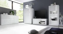 Home affaire Sideboard »Basic Breite 210 cm, Kommode 2 Türen, 3 Schubkästen, Anrichte,« Metallgriff, moderne Rahmenoptik, viel Stauraum, Farbauswahl