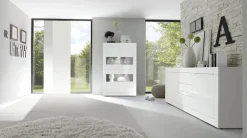 Home affaire Sideboard »Basic Breite 210 cm, Kommode 2 Türen, 3 Schubkästen, Anrichte,« Metallgriff, moderne Rahmenoptik, viel Stauraum, Farbauswahl