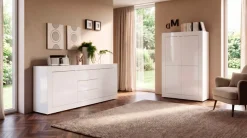 Home affaire Sideboard »Basic Breite 210 cm, Kommode 2 Türen, 3 Schubkästen, Anrichte,« Metallgriff, moderne Rahmenoptik, viel Stauraum, Farbauswahl