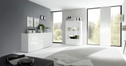Home affaire Sideboard »Basic Breite 210 cm, Kommode 2 Türen, 3 Schubkästen, Anrichte,« Metallgriff, moderne Rahmenoptik, viel Stauraum, Farbauswahl