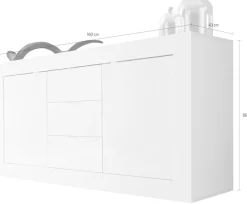 Home affaire Sideboard »Basic« Breite 160 cm, 2 Türen 3 Schubkästen