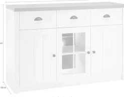 Home affaire Sideboard »Beauvais« Breite ca. 130 cm