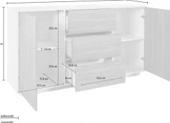 Home affaire Sideboard »bloom« Breite ca. 160 cm
