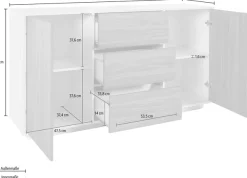 Home affaire Sideboard »bloom« Breite ca. 160 cm