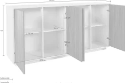 Home affaire Sideboard »bloom« Breite ca. 180 cm