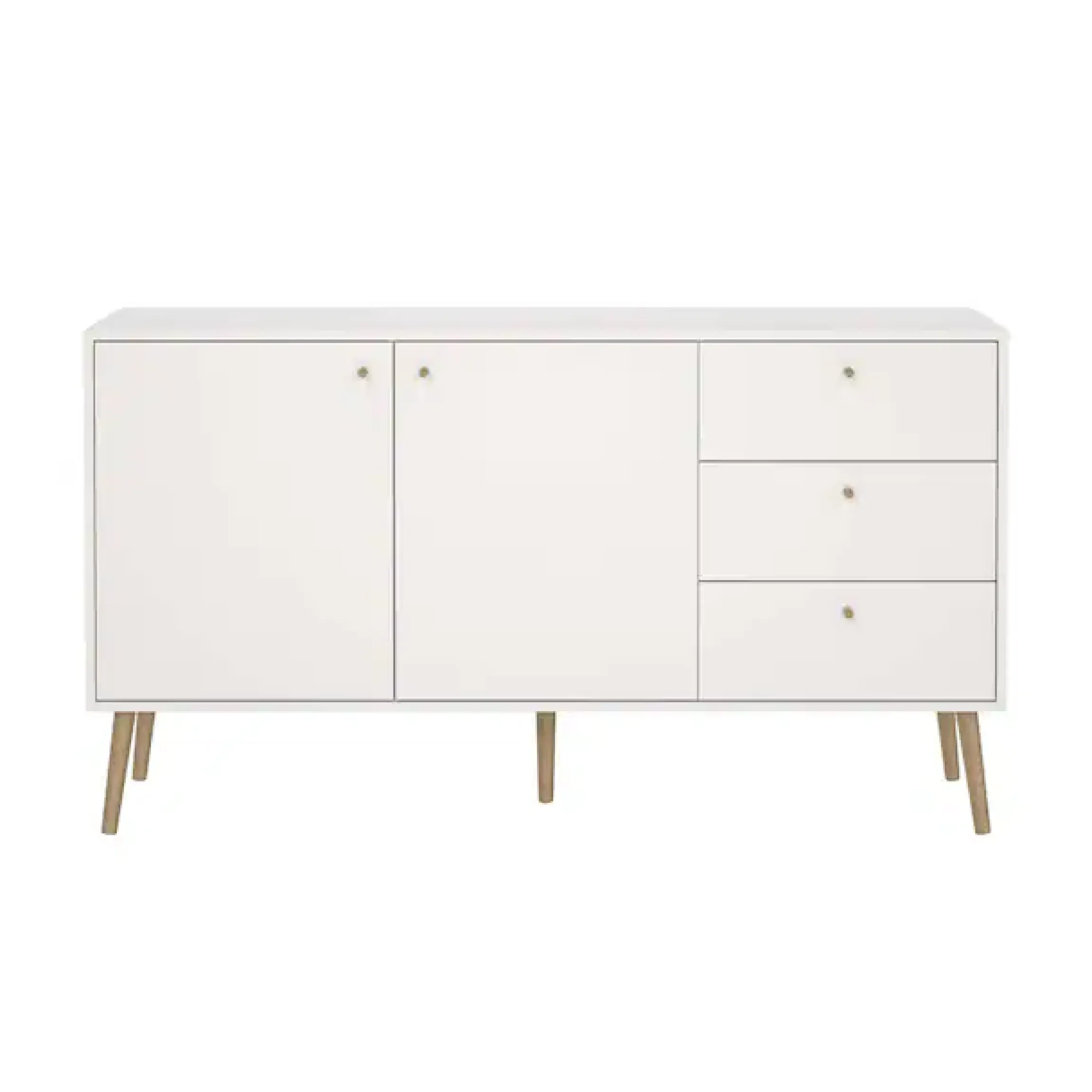 Home affaire Sideboard »Bodo, Aufbewahrung, Schubladenschrank, Sideboard,« Kommode mit 2 Türen, 3 Schubladen, Breite 147 cm