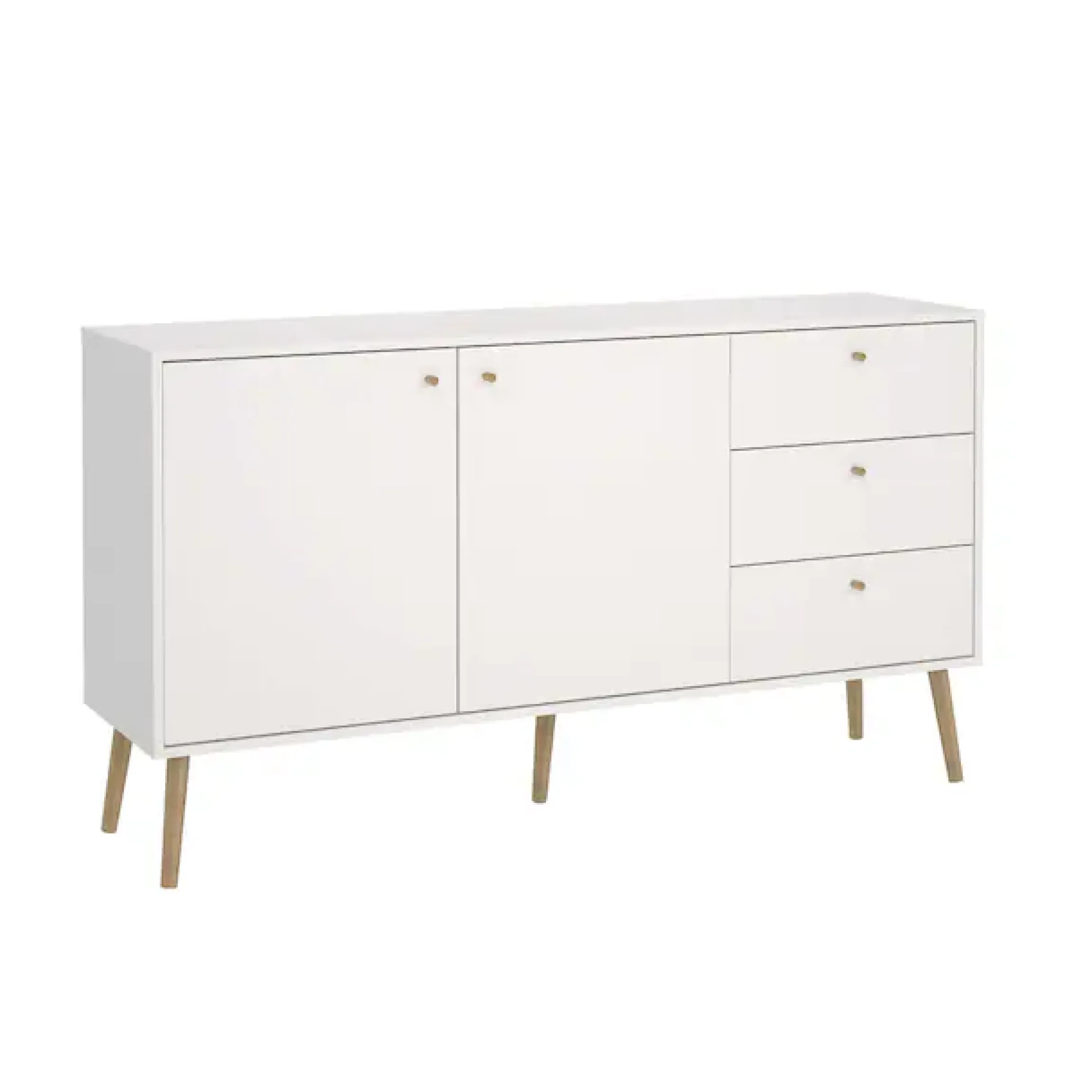 Home affaire Sideboard »Bodo, Aufbewahrung, Schubladenschrank, Sideboard,« Kommode mit 2 Türen, 3 Schubladen, Breite 147 cm