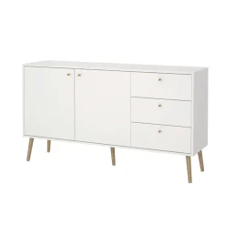 Home affaire Sideboard »Bodo, Aufbewahrung, Schubladenschrank, Sideboard,« Kommode mit 2 Türen, 3 Schubladen, Breite 147 cm