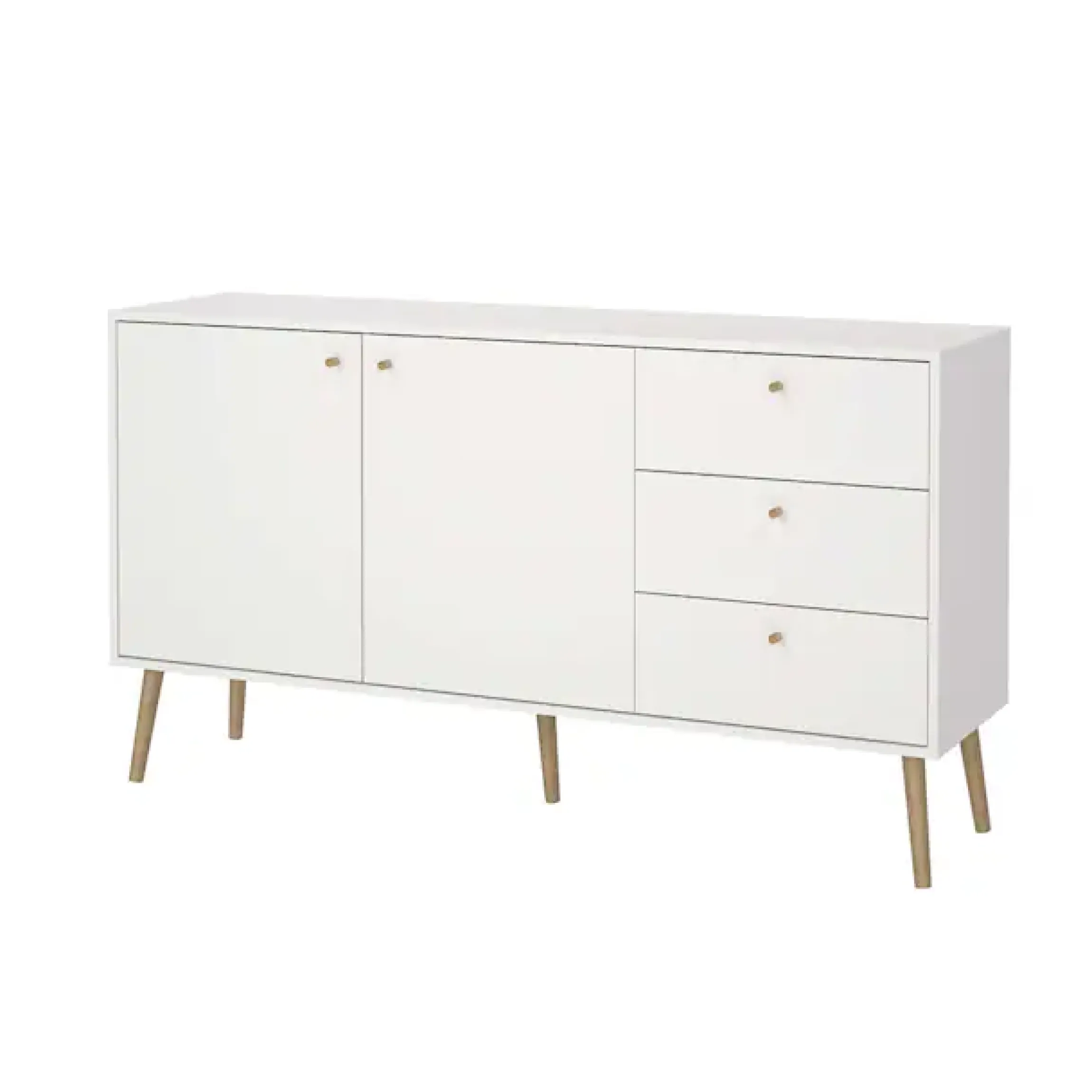 Home affaire Sideboard »Bodo, Aufbewahrung, Schubladenschrank, Sideboard,« Kommode mit 2 Türen, 3 Schubladen, Breite 147 cm