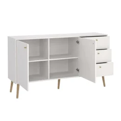 Home affaire Sideboard »Bodo, Aufbewahrung, Schubladenschrank, Sideboard,« Kommode mit 2 Türen, 3 Schubladen, Breite 147 cm