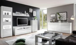 Home affaire Sideboard »Carat« Breite 217 cm, wird mit zwei Leisten angeliefert, 1 x grau, 1 x weiss