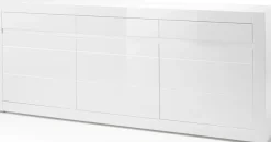 Home affaire Sideboard »Carat« Breite 217 cm, wird mit zwei Leisten angeliefert, 1 x grau, 1 x weiss