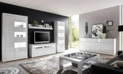 Home affaire Sideboard »Carat« Breite 217 cm, wird mit zwei Leisten angeliefert, 1 x grau, 1 x weiss